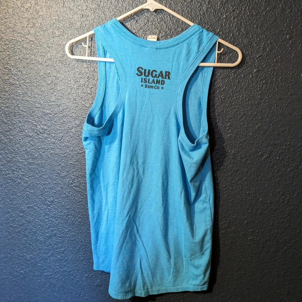 Sugar Island Rum Co. Blue Tank Top with Mermaid Design, Womens M - Picture 7 of 10